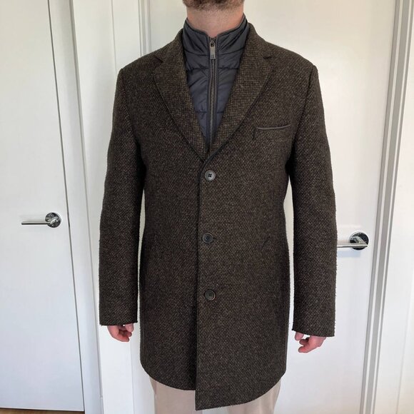 Bugatti Men's Winter Wool Coat size US 42R - Picture 1 of 14